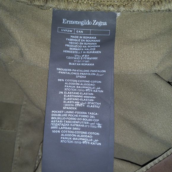 Ermenegildo Zegna Green Trouser Pants Size 38 Soft Inseam 38 See Description - Picture 8 of 13